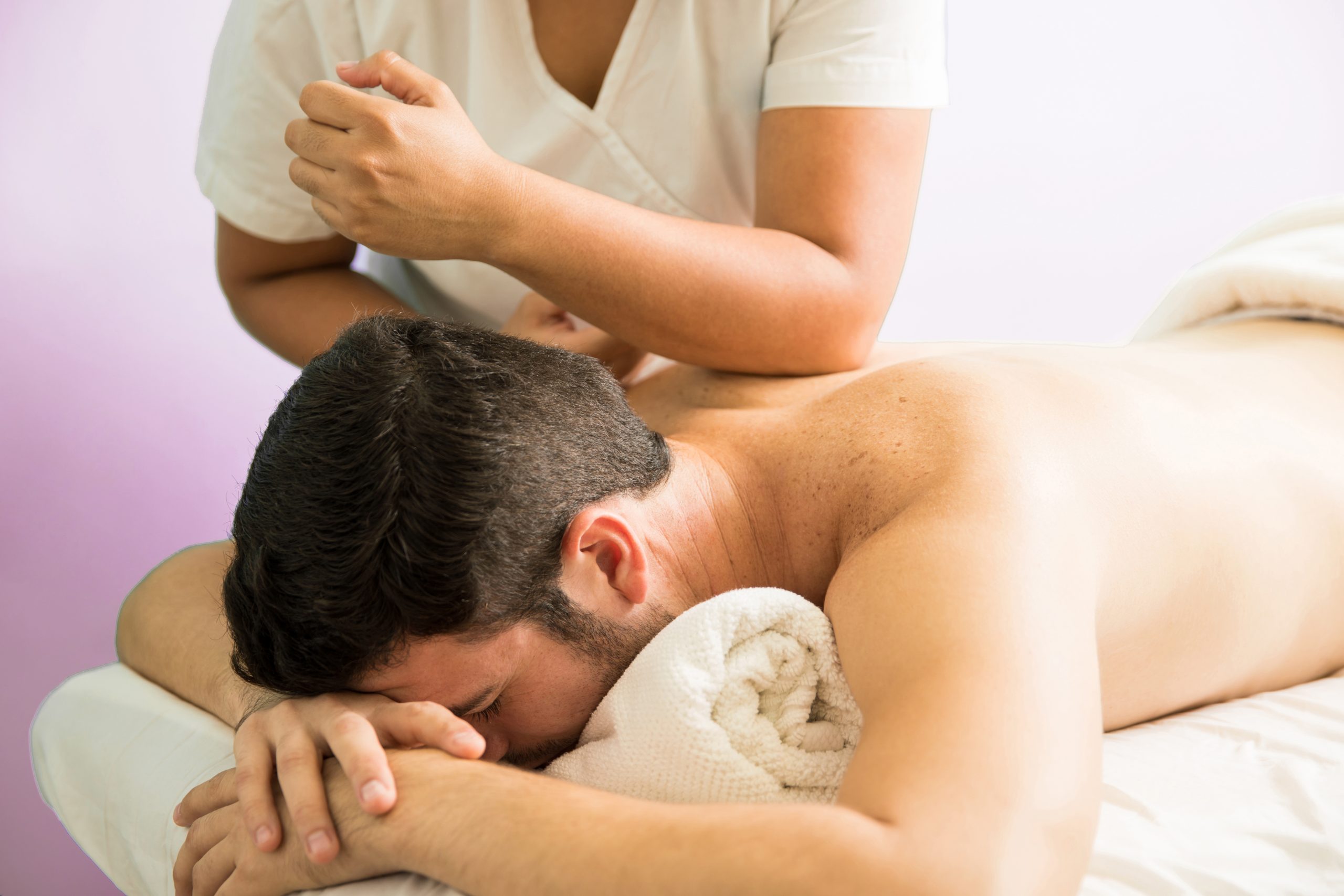 Lomi lomi massage at a spa